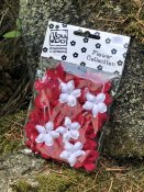 YD Blommor Röda / Vita 32-pack
